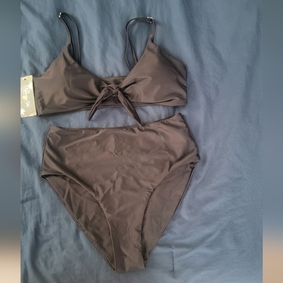NWT-Blooming Jolly- 2 peice Black Swimsuit Size M - Picture 3 of 13